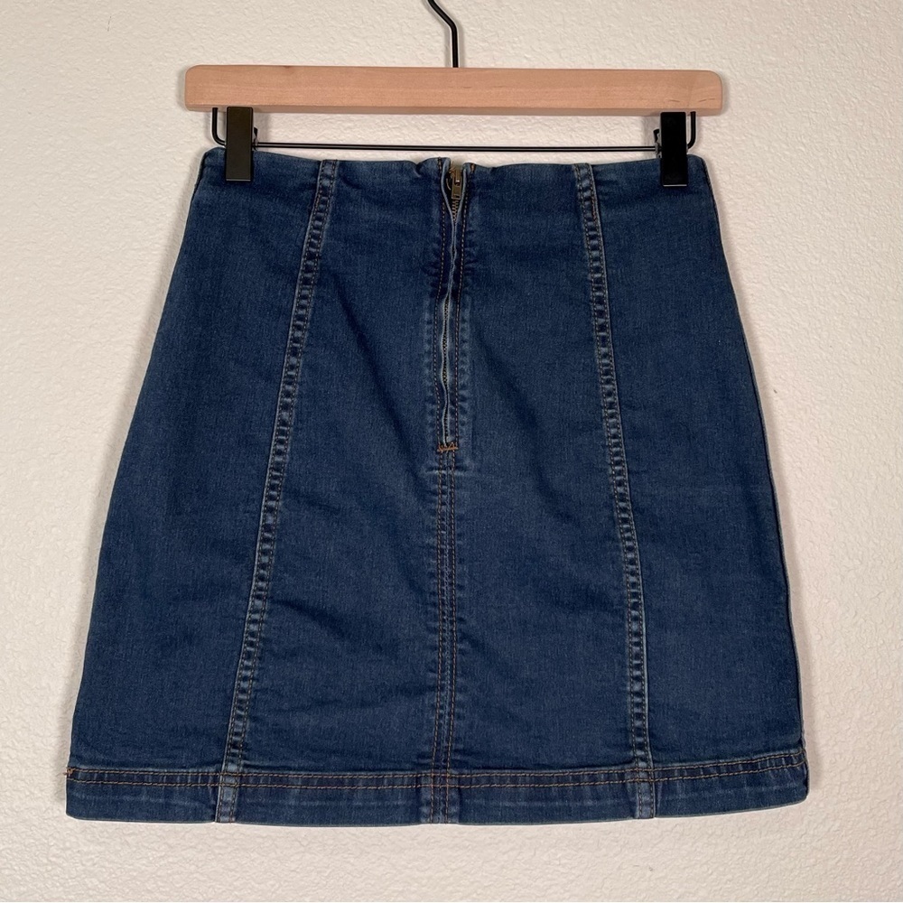 Free People Modern Femme Indigo Skirt - Picture 4 of 7